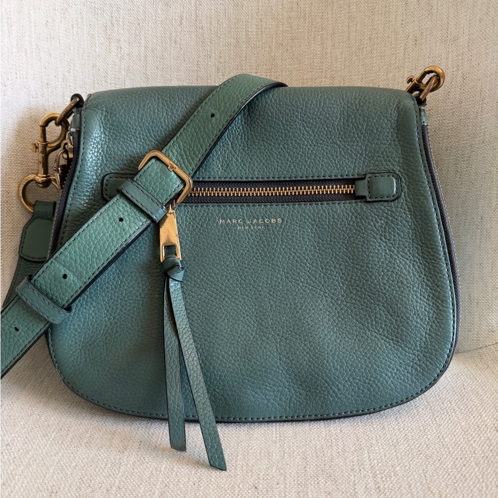 Marc Jacobs Teal Leather Shoulder Bag